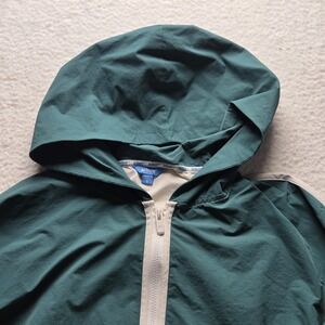 Prince Pickleball Jacket Womens Small Green Hooded Full Zip Cropped Windbreaker